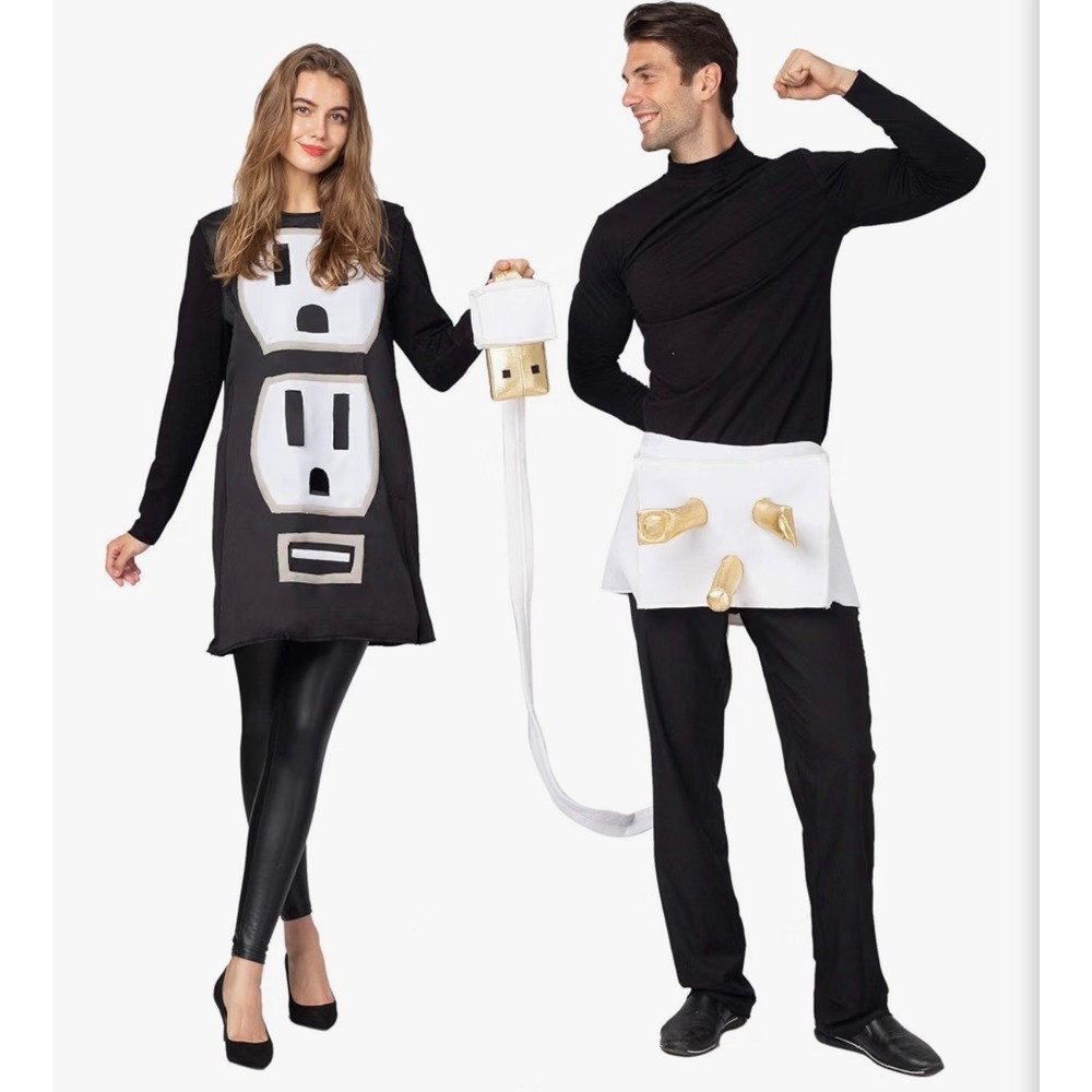 Spooktacular Creations Plug and Socket Couples Halloween Costume Unisex Small